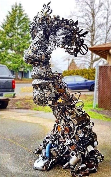 Artist is recycling pieces of scrap metal and turns them into ...