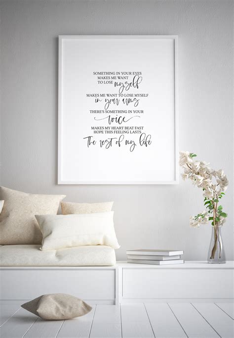 Feels Like Home Song Lyrics Printable Home Decor Printable | Etsy