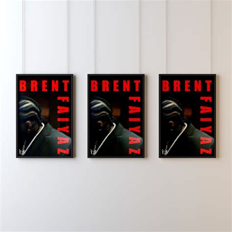 Brent Faiyaz Poster Wasteland Poster Brent Faiyaz Decor Brent Faiyaz Wall Art Wasteland Wall Art ...