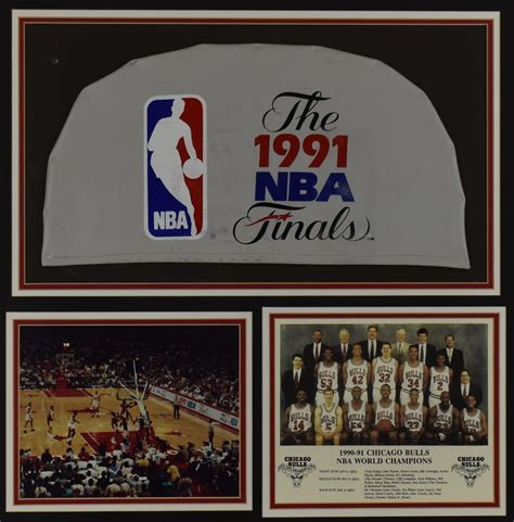 Lot Detail - Chicago Bulls 1990-91 Framed Display From Michael Jordan's ...