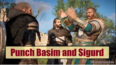 Punch Basim and Sigurd - Assassin's Creed Valhalla Blood From A Stone choices - YouTube