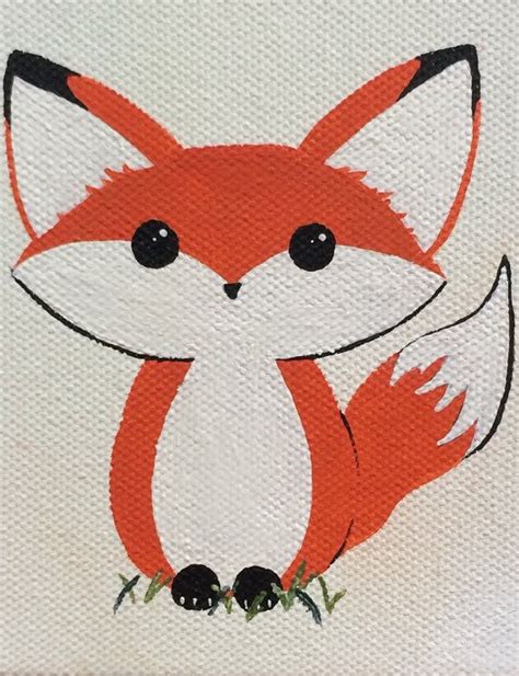 Acrylic Fox Painting Easy - Goimages All