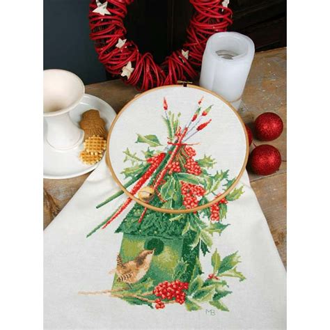 LanArte Counted Cross Stitch Kit 12"X17.6"-My Winter Home (27 Count) - Walmart.com - Walmart.com