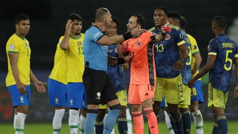 Brazil vs Colombia | Copa America 2021: Brazil beats 2-1 Colombia after referee's accidental ...