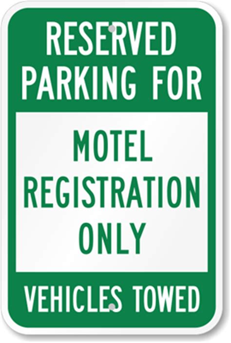 Hotel Guest Parking Signs - Hotel Signs, Hotel Parking Signs