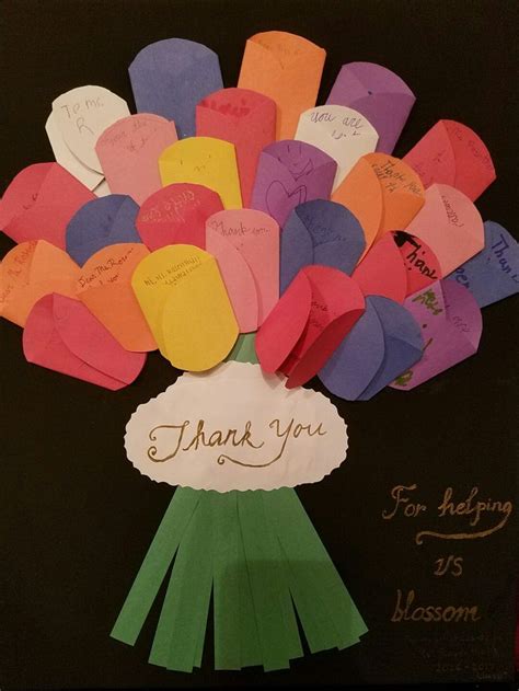 Thank you note from all the kids to our awesome teacher. | Teacher birthday gifts, Thank you ...