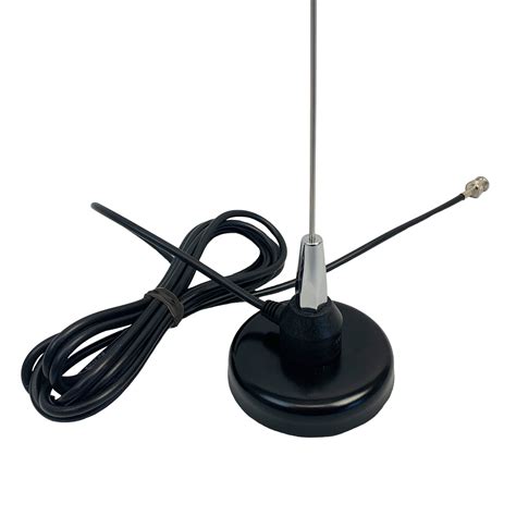 Mobile VHF Antenna Kit w/Magnetic Base & Stainless Whip Antenna - FlightStore