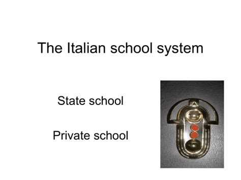 The Italian school system