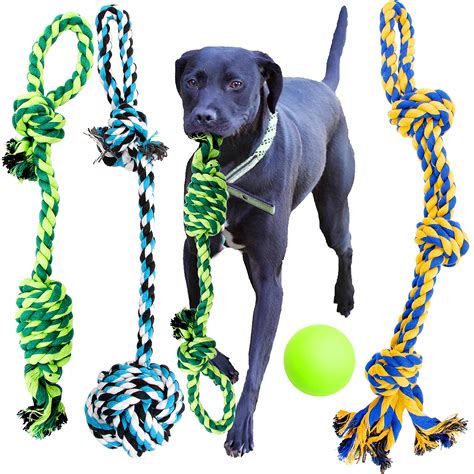 Youngever Dog Rope Toys, Puppy Chew Toys Dog Toys for Medium to Large ...