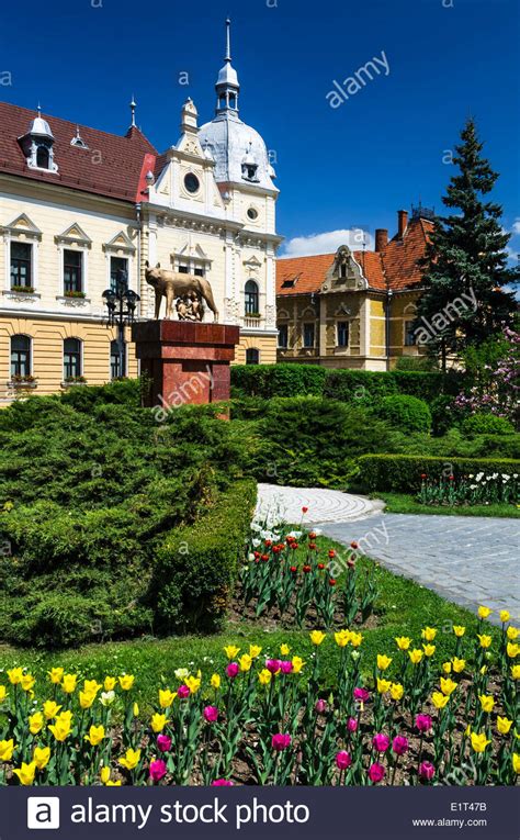 Brasov townhall in Romania, neobaroque architecture style from XIX century Stock Photo - Alamy