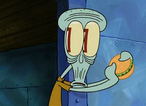 21 Times Squidward And This Krabby Patty Captured The Struggle Of ...