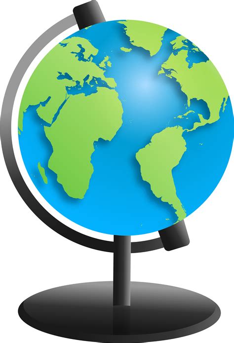 Vector Hand Painted Globe - Clip Art Library