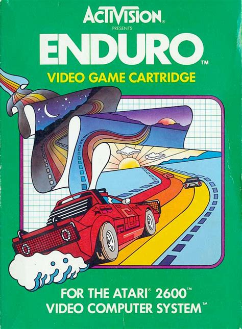 Game review: Activision's Enduro for #Atari 2600 - A great scaling racer