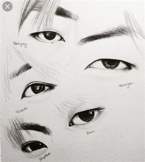 Pin de amazingworldofKpop em Amazing stuff | Lápis de desenho, Olhos desenho, Fanart kpop