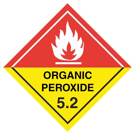 Organic Peroxide (5.2) Hazard Symbol - GHS Diamond Sign - Aston Safety Signs