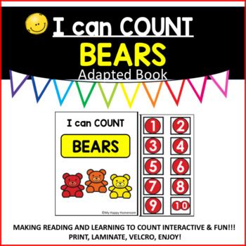 Counting Adapted Book-Bears by My Happy Homeroom | TPT