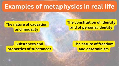 Examples of metaphysics in real life