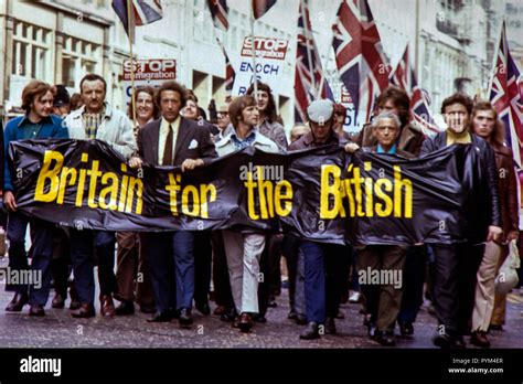 National Front (NF) march in London during the 1970s Stock Photo - Alamy