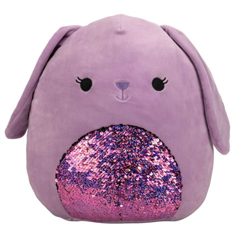 Squishmallows Official Kellytoy Plush 12" Purple Bunny Sequin - Ultrasoft Stuffed Animal Plush ...