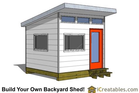 10x10 Studio Shed Plans | 10x10 Office Shed Plans | Modern Shed | Modern shed, Studio shed, Shed ...