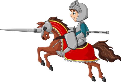 Clipart Knight On Horseback Cartoon