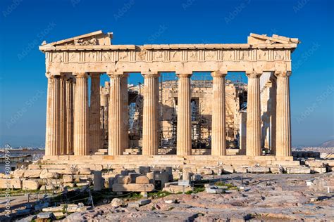 The Parthenon Temple in Acropolis of Athens, Greece. Stock Photo | Adobe Stock