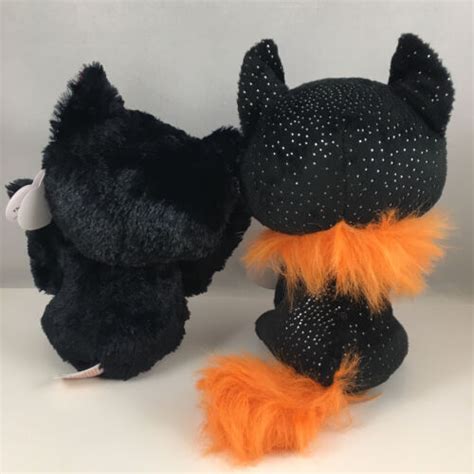 SET of 2 Ty Beanie Boos - DRIZELLA Bat & MORTICIA Cat (6 Inch) Halloween Plush | eBay