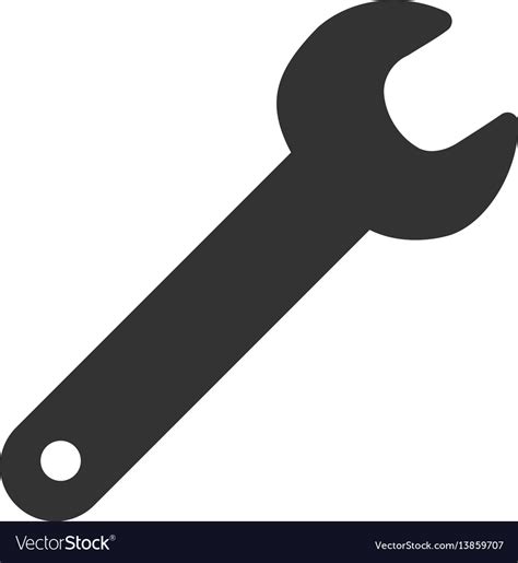 Spanner flat icon Royalty Free Vector Image - VectorStock