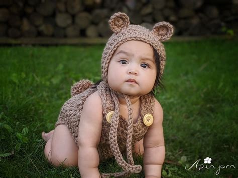 Baby Bear Costume Baby Bear Outfit Crochet Baby Outfit | Etsy