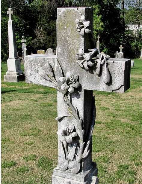 Ornate old cross headstone | Cemetery monuments, Cemetery headstones, Headstones