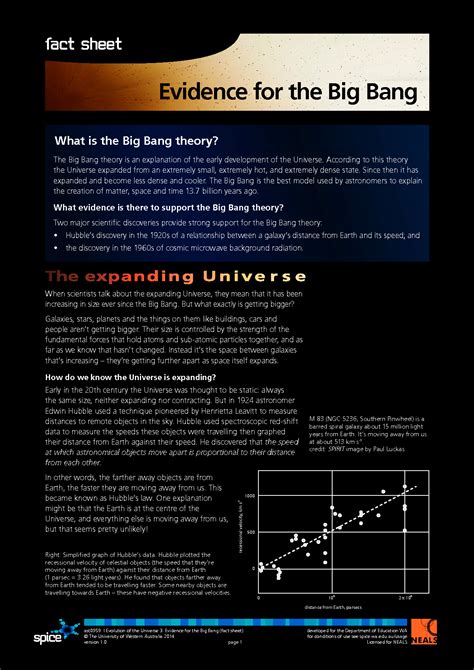 SOLUTION: Evidence for the big bang - Studypool