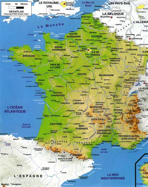 Carte de France: Carte de france fleuves