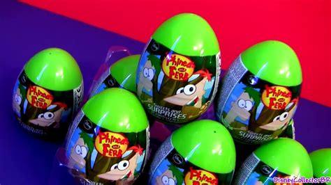 Huge Phineas and Ferb Toy Surprise Eggs Easter Huevos Sorpresa by Disney DC Toys Collector ...