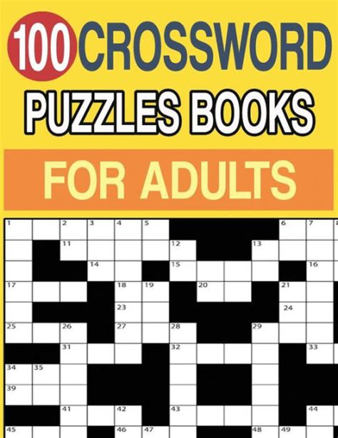 100 Crossword Puzzles Books for Adults: Crossword Puzzle Book for ...