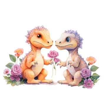 A Delightful Duo Of Baby Dinosaur Clip Art, Dinosaur Clipart, Baby ...