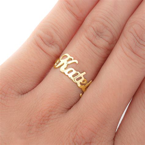 Personalized Name Ring,Custom Made Name Rings,custom engraved rings ...