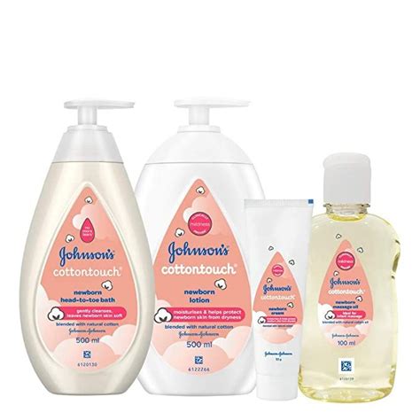 Buy Johnson’s Baby Cotton Touch Complete Baby Care Gift Set – Baby Bath 500ml, Baby Lotion 500ml ...