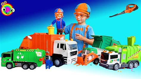 Garbage Truck Video for kids | BLiPPi Toy | min min playtime - YouTube