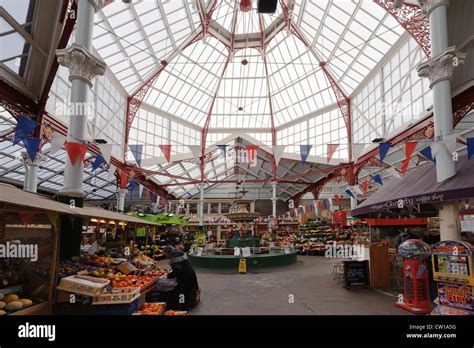 Victorian Central Market in St.Helier, Isle of Jersey, Channel Islands Stock Photo - Alamy