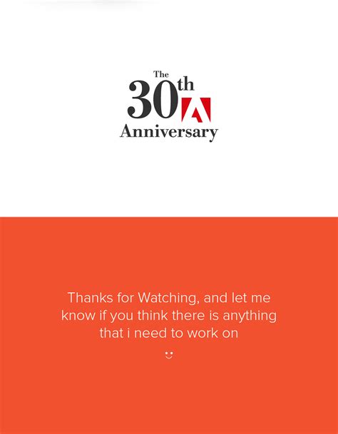 Adobe 30th Anniversary Campaign on Behance