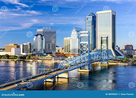 Jacksonville, Florida Skyline Stock Image - Image of water, buildings: 48998567