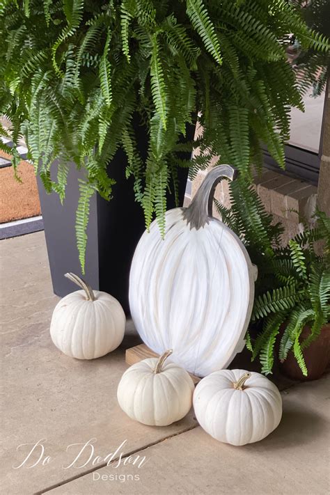 Easy DIY Wood Pumpkin (Front Porch Decor On The Cheap) - Do Dodson Designs