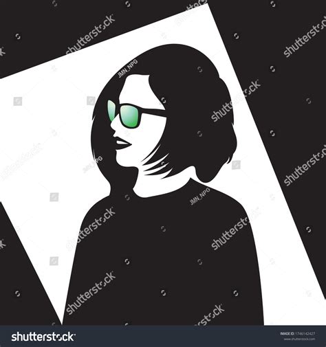 Women Style Black White Pop Art Stock Vector (Royalty Free) 1746142427 | Shutterstock