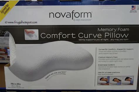 Costco Clearance: Novaform Memory Foam Comfort Curve Bed Pillow $19.97