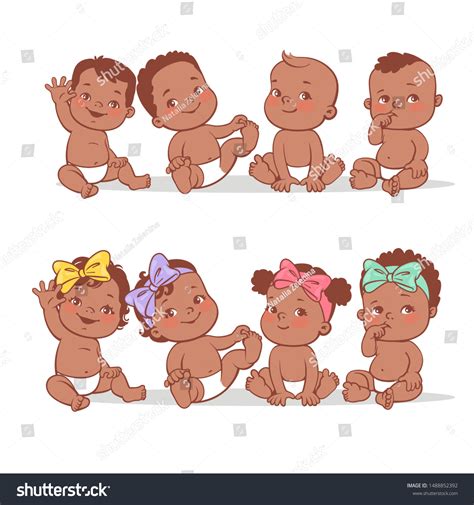 8+ Hundred Cartoon Black Baby Curly Hair Royalty-Free Images, Stock Photos & Pictures | Shutterstock