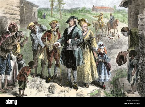 Slaves greeting plantation owner family visiting the slave cabins in Stock Photo: 7148258 - Alamy