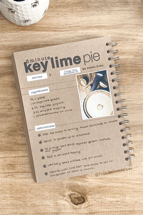 Recipe Journal [Part II] • lovebecomesher.com | Food journal, Lime ...