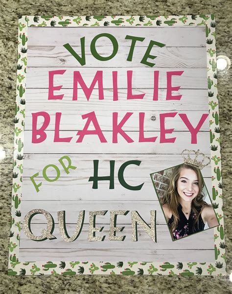 HC Queen Poster | Homecoming posters, Homecoming poster ideas, Homecoming queen