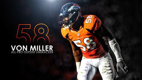 Von Miller Denver Broncos Wallpaper HD - 2023 NFL Football Wallpapers