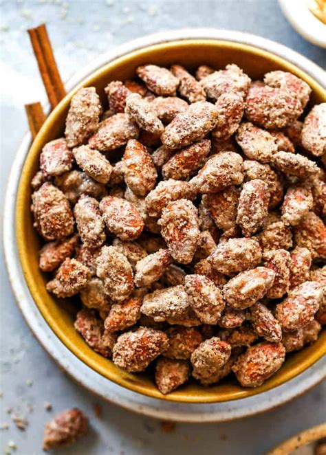 Candied Almonds (Cinnamon Roasted Almonds) - JoyFoodSunshine